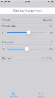 mortgage calculator light iphone screenshot 2