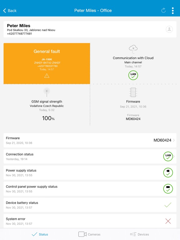 Screenshot #4 pour Jablotron MyCOMPANY