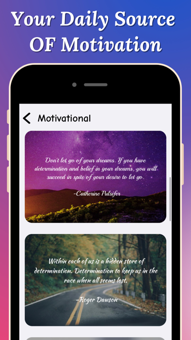 Daily Affirmations & Quotes Screenshot