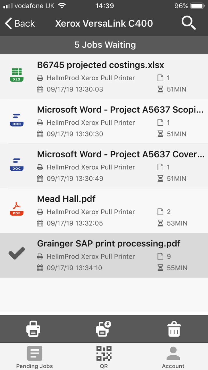 iPhone screenshot