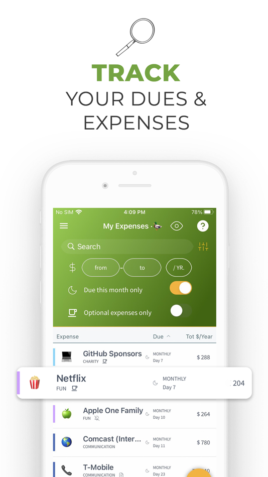 #3. 4Ducks: Budget, Bill tracker (iOS) 来自: TYGERTEC, LLC