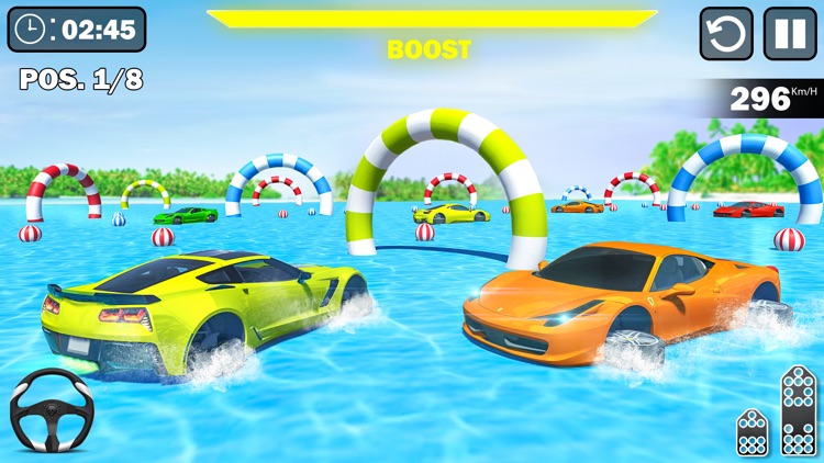 Water Surfing Car Stunt Games screenshot-4