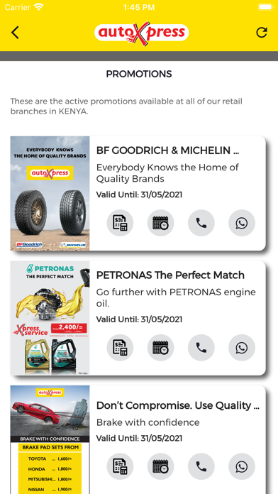 AutoXpress Mobile Screenshot