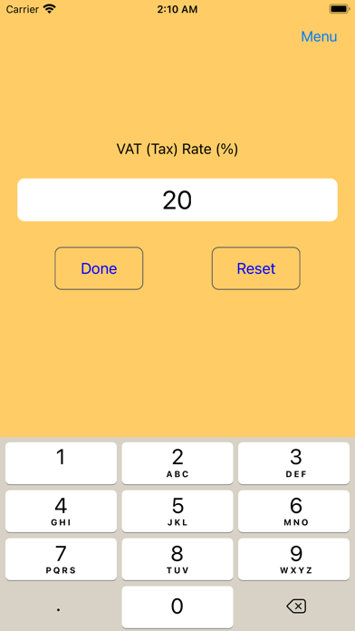 VAT and Sales Tax Calculator Screenshot