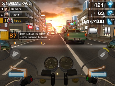 Traffic Moto Rider: バイクレースのおすすめ画像4