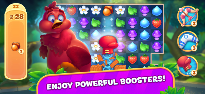 Brave Birds Adventure Match 3