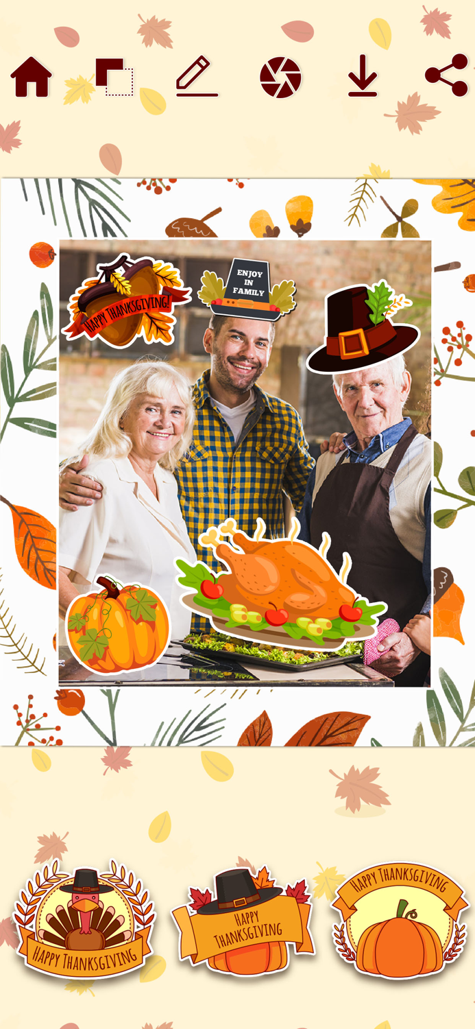 Thanksgiving Day Photo Editor