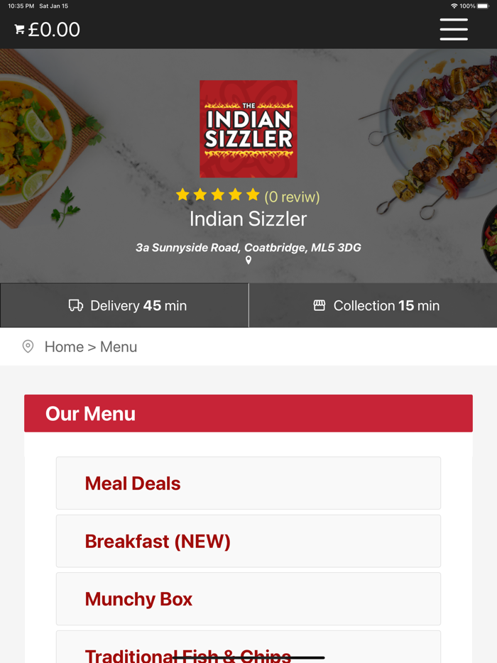 The Indian Sizzler Coatbridge