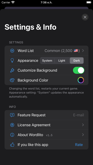 Wordlito Screenshot