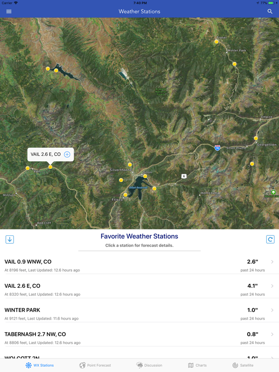 Snow Report & Forecast iPad screenshot 9 - Weather app