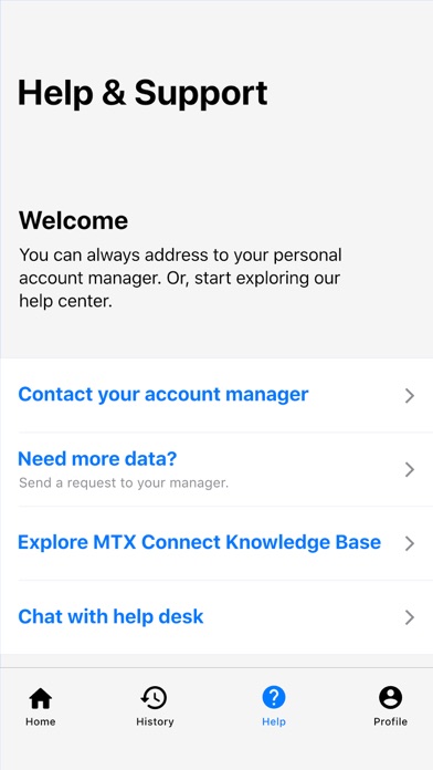 MTX Connect for Business Screenshot