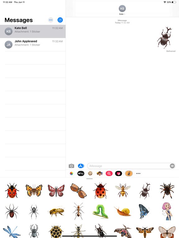 Screenshot #4 pour Insect Bugs Stickers