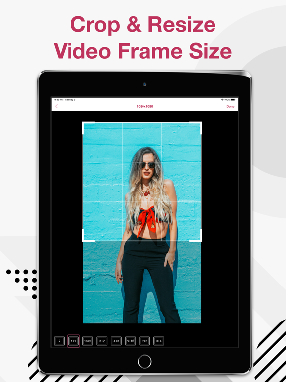 Screenshot #6 pour Crop Video Photo Edit IG Frame