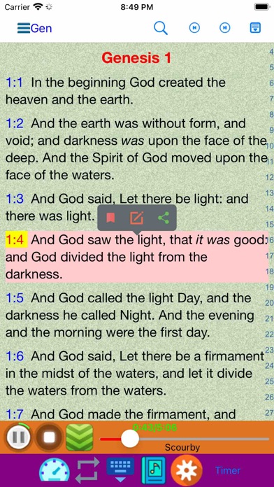KJV Audio Holy Bible Screenshot