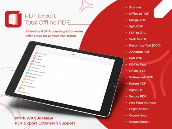 PDF Export Pro - PDF Editor iPad app afbeelding 1