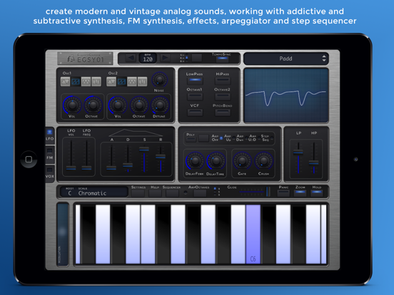 EGSY01 Analog Synth iPad app afbeelding 1