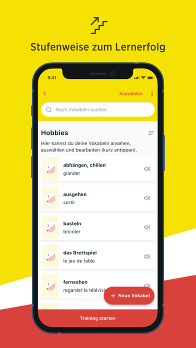 Découvertes Vokabeltrainer