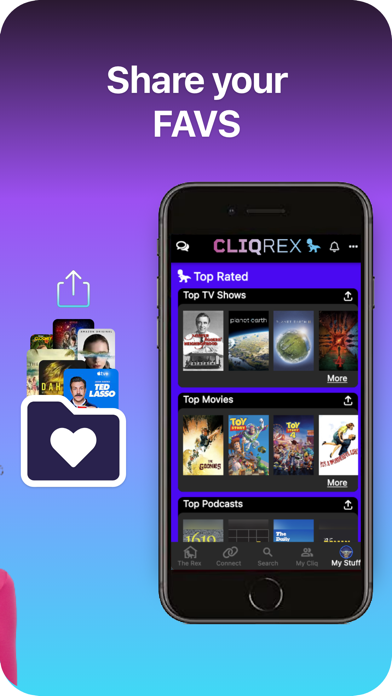 CliqRex: TV Book Podcast Recs Screenshot