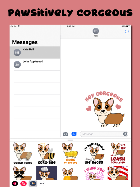 Screenshot #5 pour Corgi Puns - cute dog stickers