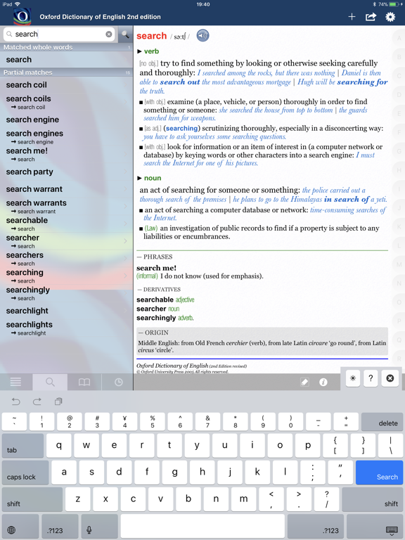 Screenshot #6 pour Oxford Dictionary of English.