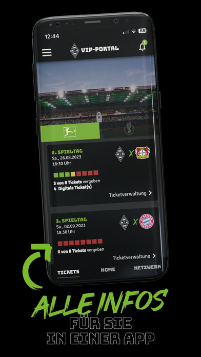 Borussia VIP-PORTAL Screenshot