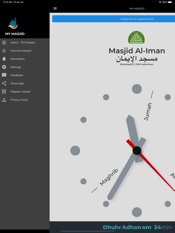 My Masjid Community iPad screenshot 4 - Utilities app