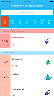 recordatorio medicamentos iphone capturas de pantalla 1