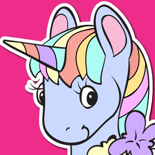 Pony Unicorn Coloring Book icon