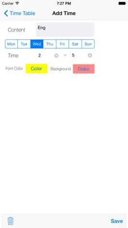 Game screenshot Timetable  ( Spread ) apk
