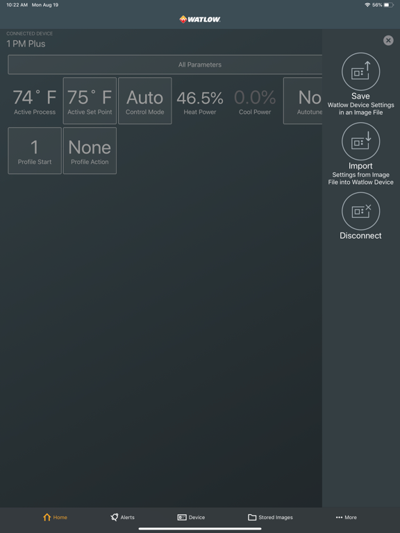 Watlow EZ-LINK iPad screenshot 2 - Business app