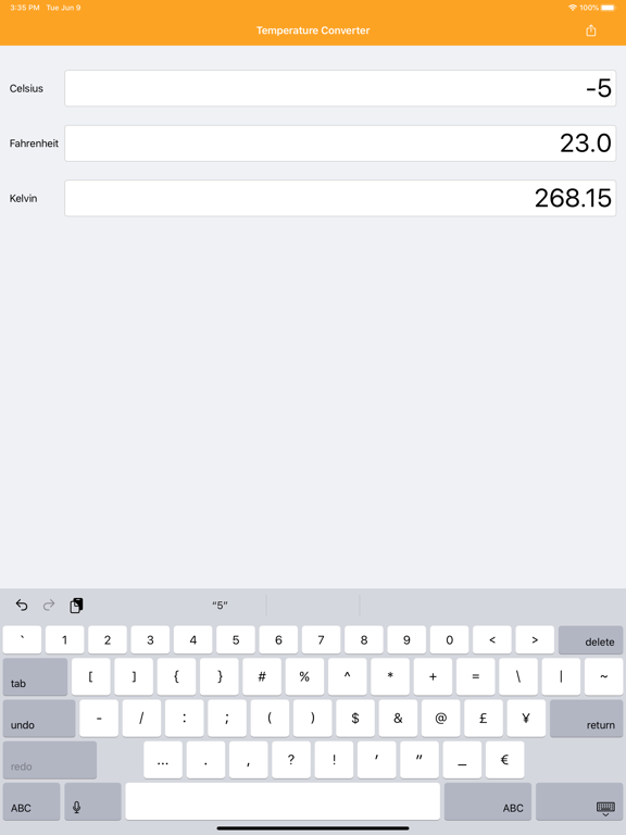 Screenshot #4 pour Temperature Converter C F K
