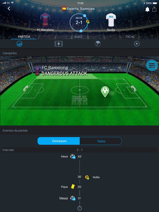 Futebol ao vivo na App Store