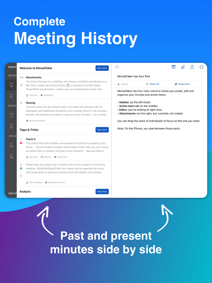 MinuteTaker - Meeting Notes
