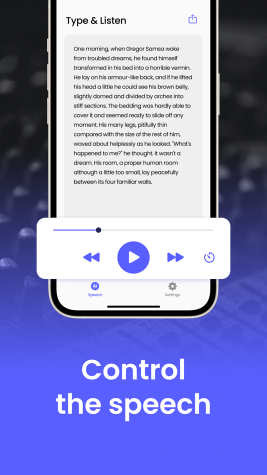 #4. Tpeech: Read Text Aloud & TTS (iOS) 由: Yusuf Demirci