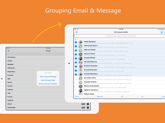 Screenshot #5 pour aContacts - Contacts Manager