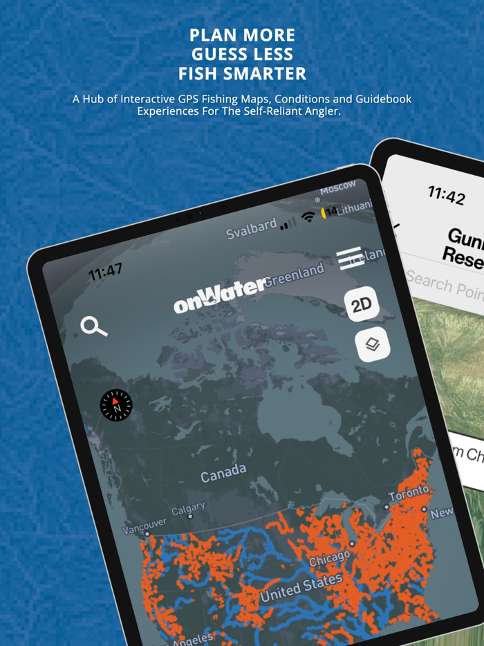 onWater Fish - Fishing App