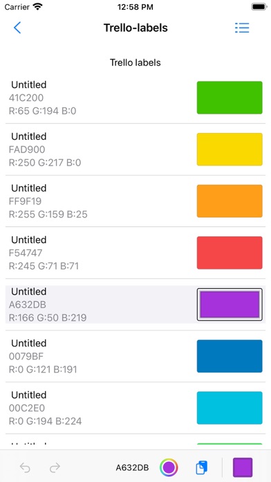 Screenshot #1 pour Swatches Reader