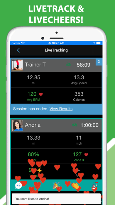iCardio Workout Tracker Screenshot