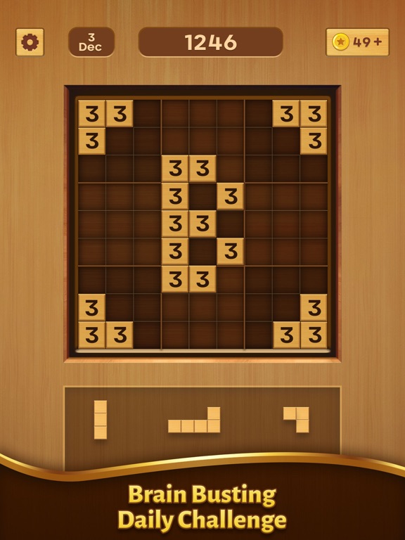 Wood Block Puzzle : Brain Gameのおすすめ画像2