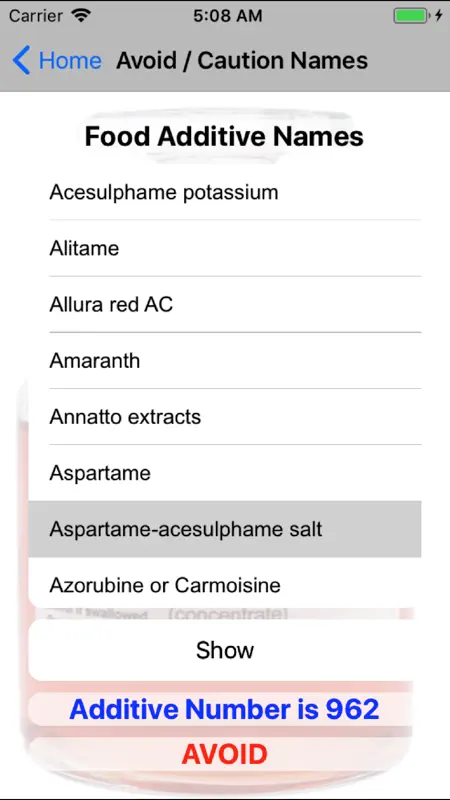 Food Additives - Australia screenshot 5 of 5