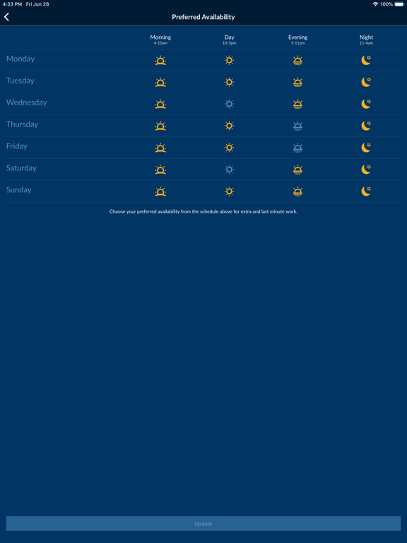 CuroShift iPad screenshot