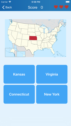 50 US states - Quiz screenshot 1