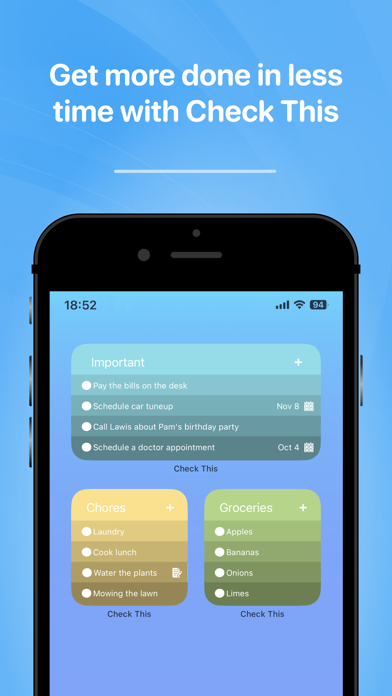 Check This: To-do List Screenshot