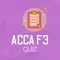 ACCA F3 Quiz