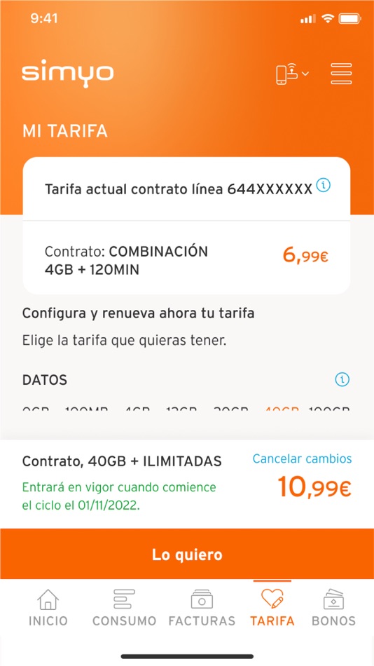 #5. simyo (iOS) By: Orange Espana Virtual, S.L.U.