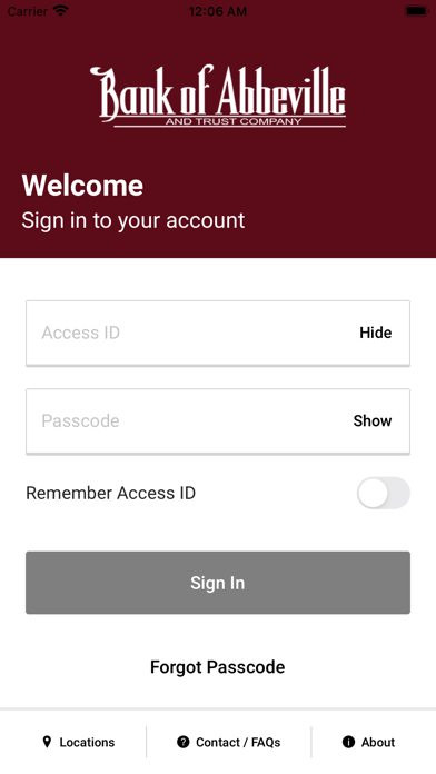 Bank of Abbeville Mobile Screenshot