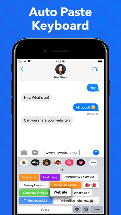 Copy and Paste Custom Keyboard