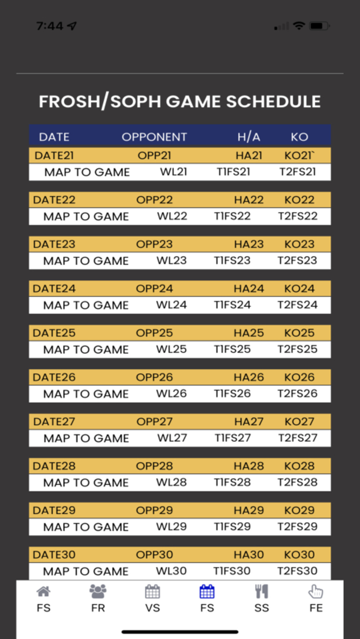 Neuqua Wildcats Rugby Fan App