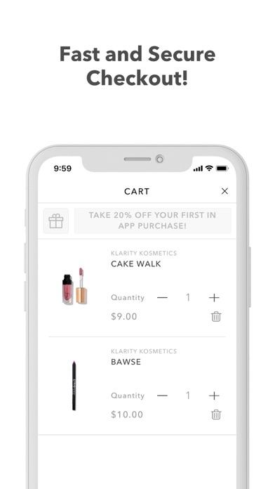 Klarity Kosmetics Screenshot