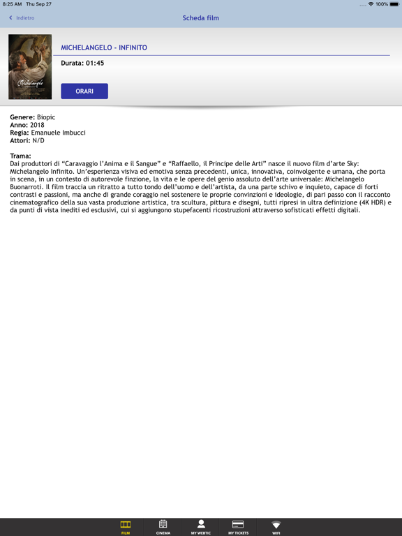 Screenshot #5 pour Webtic Raffaello Cinema